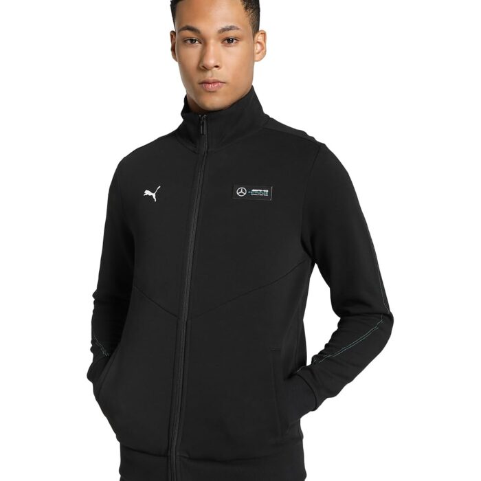 Puma Men's Cotton Standard Length Jacket (Black, Medium)