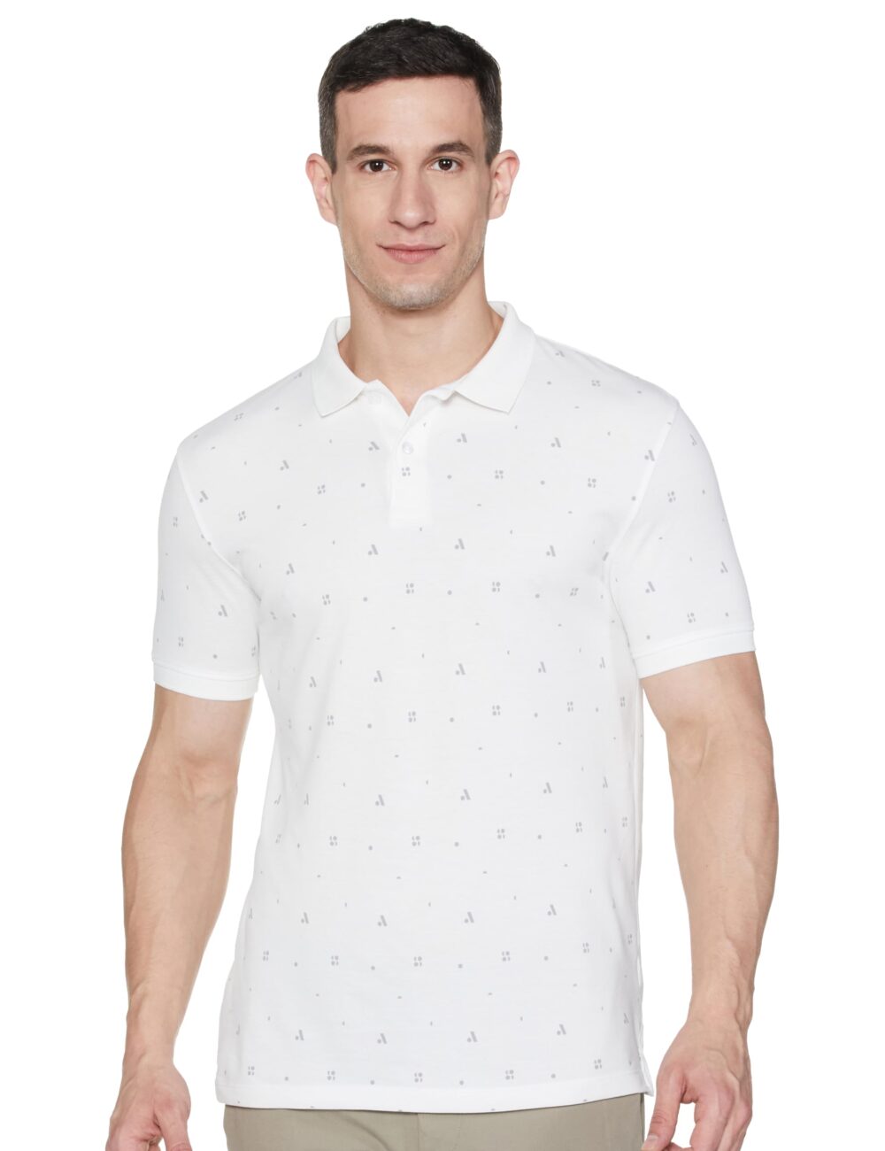 Allen Solly Men's Regular Fit T-Shirt (ASKPQRGF482752_White