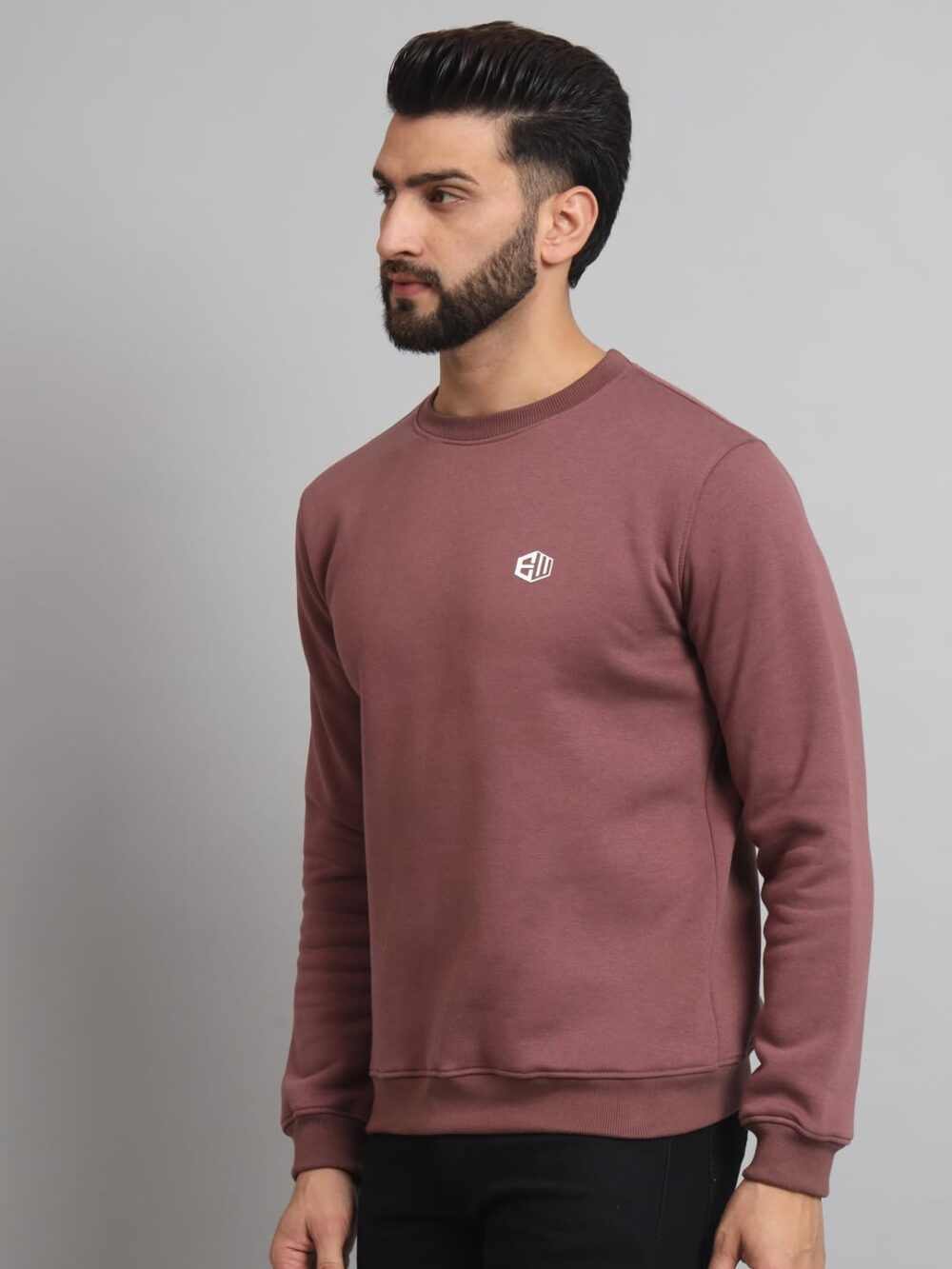 ENDEAVOUR WEAR Men's Rich Cotton Crew Neck Sweatshirt Lavender - Regular, X Large - Image 5