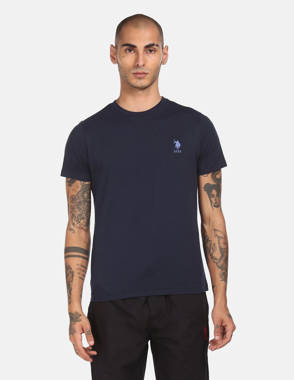 U.S. POLO ASSN. Men's Regular Fit T-Shirt (I633-195-PL_Navy_Medium_Navy Blue_M) - Image 2