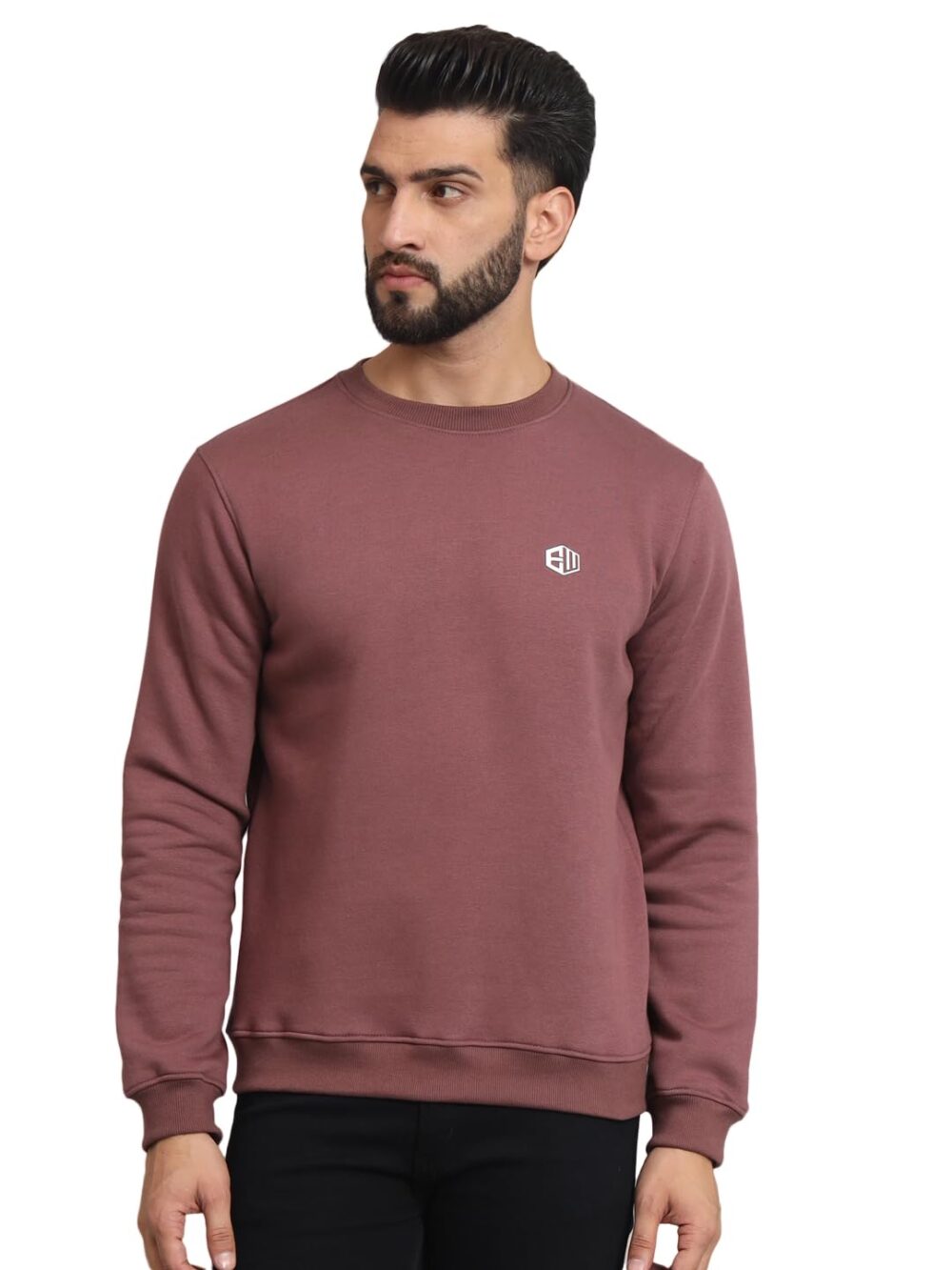 ENDEAVOUR WEAR Men's Rich Cotton Crew Neck Sweatshirt Lavender - Regular, X Large
