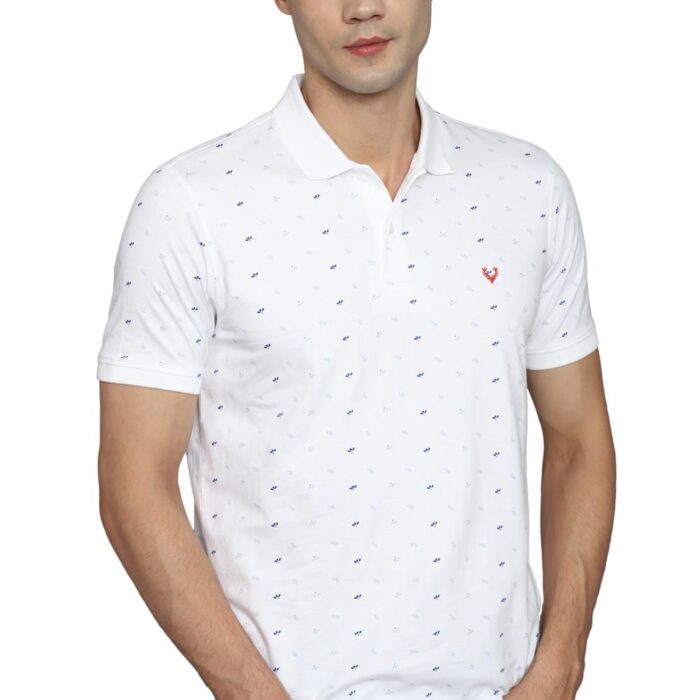 Allen Solly Men's Cotton Regular Fit T-Shirt (ASKPCURGFJ75298_White 3XL)