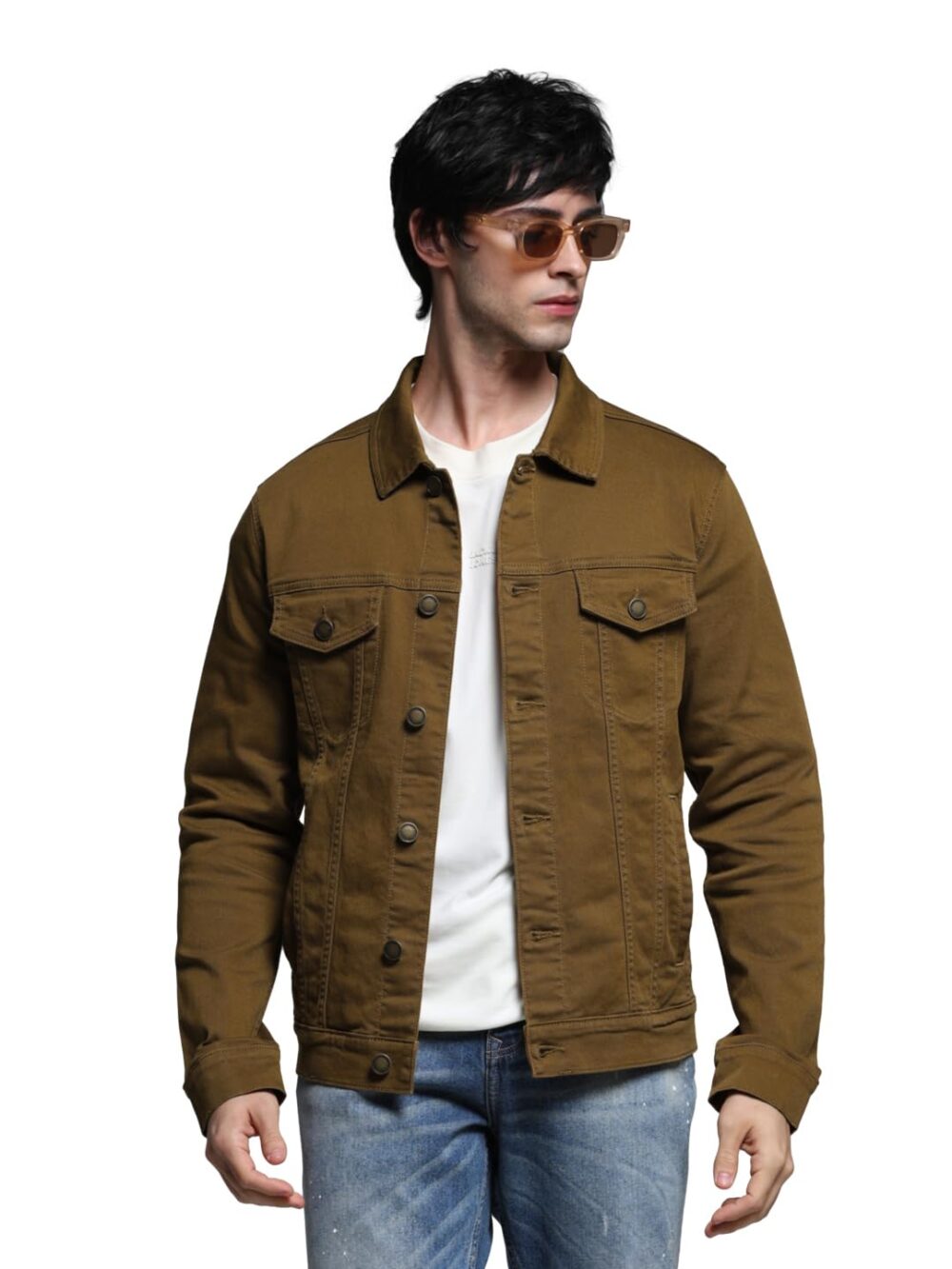 JACK & JONES Men Regular Fit Brown Jacket - Image 7