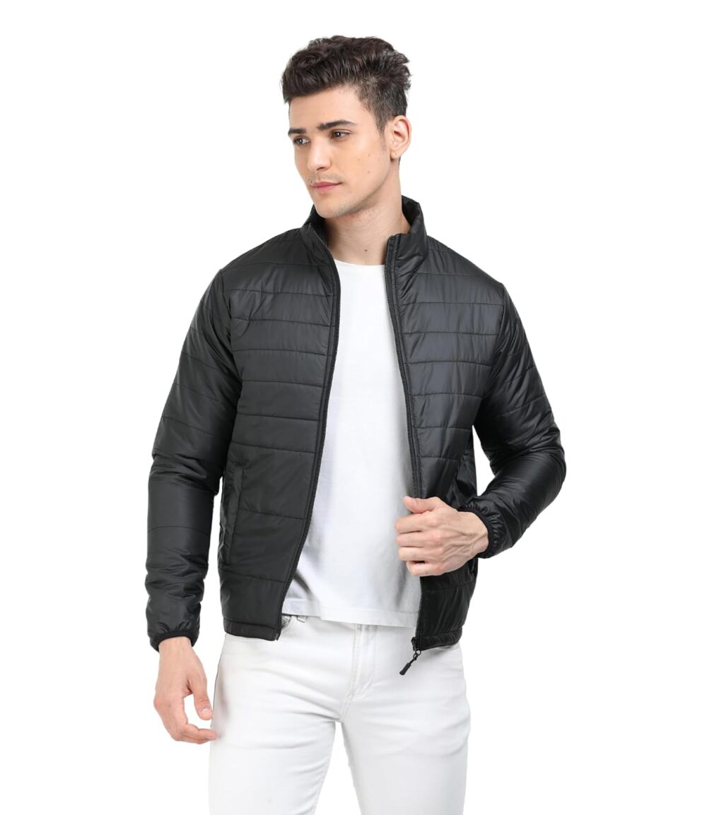 Scott International Winter Jacket for Men Bomber Jacket Mens Nylon Quilted standard length Puffer Jacket Full Sleeve Mens Jacket Monsoon Jackets for Men All Weather Jacket for Men