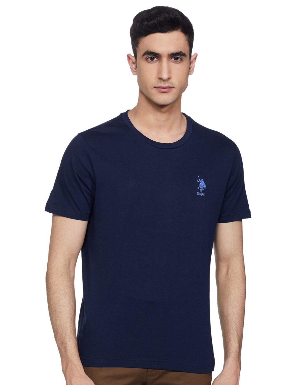 U.S. POLO ASSN. Men's Regular Fit T-Shirt (I633-195-PL_Navy_Medium_Navy Blue_M)