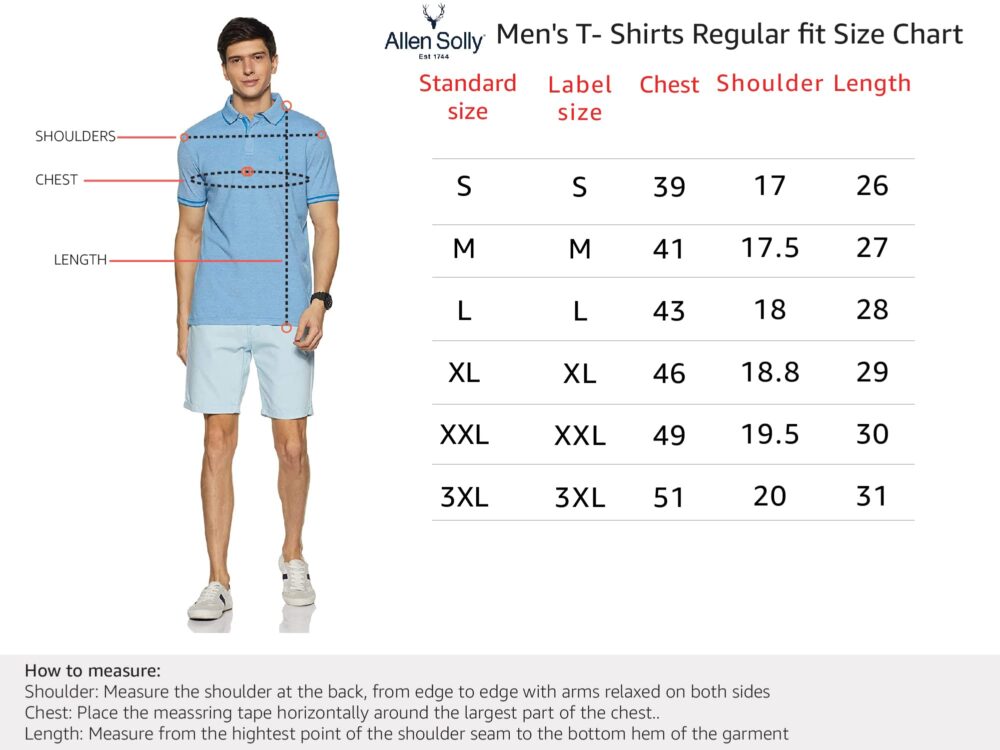 Allen Solly Men's Plain Regular Fit Cotton Polo (AMKP317G04249_Jet Black_Medium) - Image 3