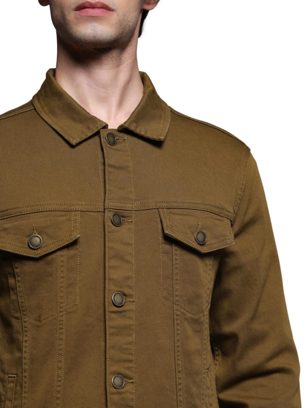 JACK & JONES Men Regular Fit Brown Jacket - Image 4