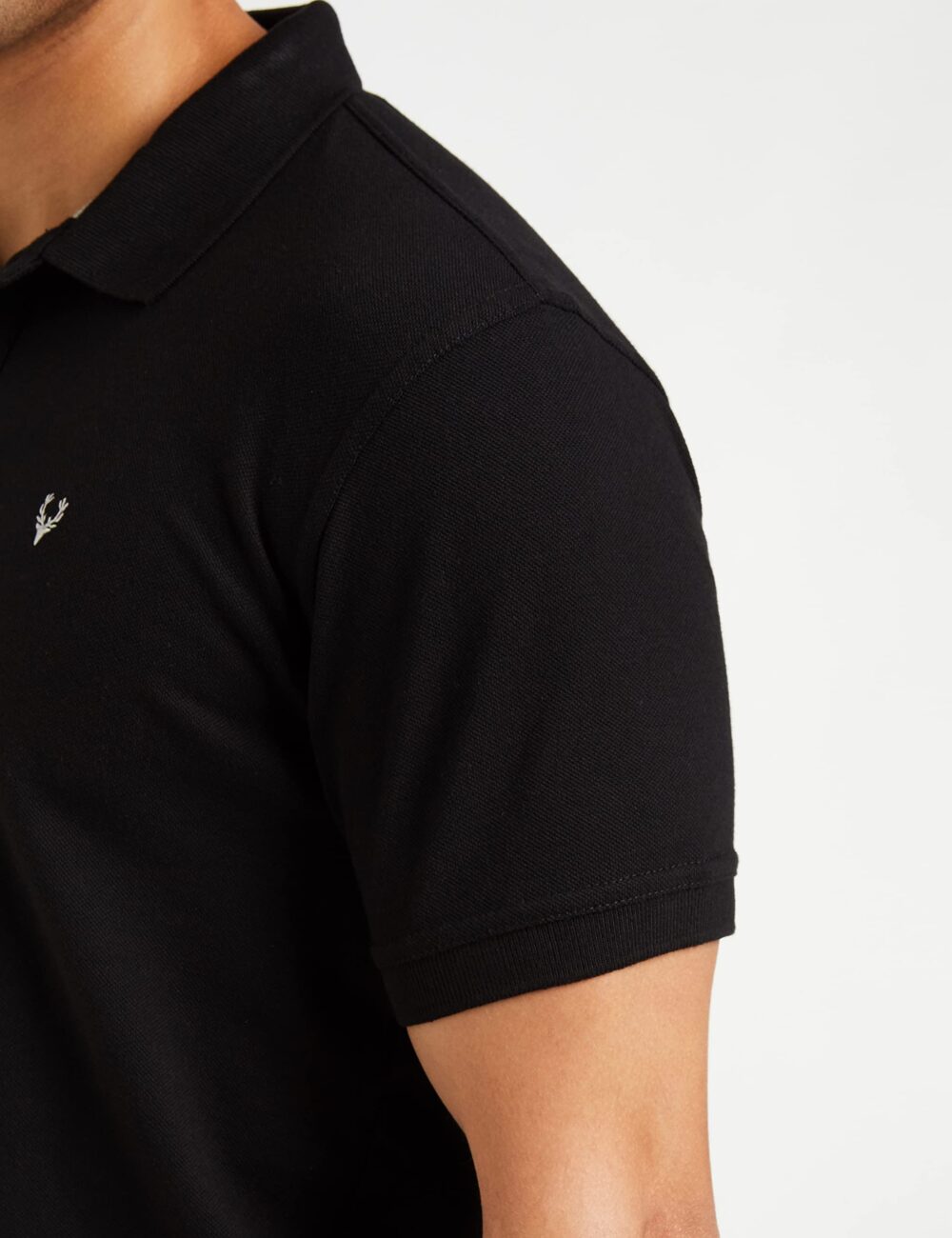 Allen Solly Men's Plain Regular Fit Cotton Polo (AMKP317G04249_Jet Black_Medium) - Image 5