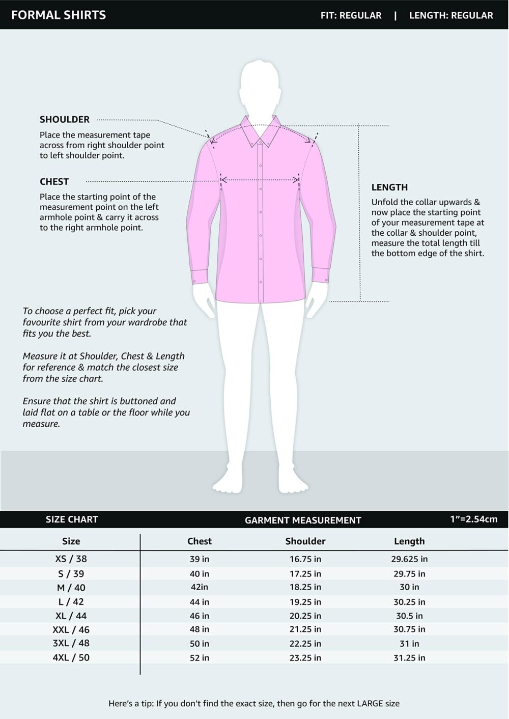 Amazon Brand - Symbol Men's Solid Cotton Formal Shirt | Plain | Full Sleeve - Regular Fit (Available in Plus Size, White_38) - Image 5