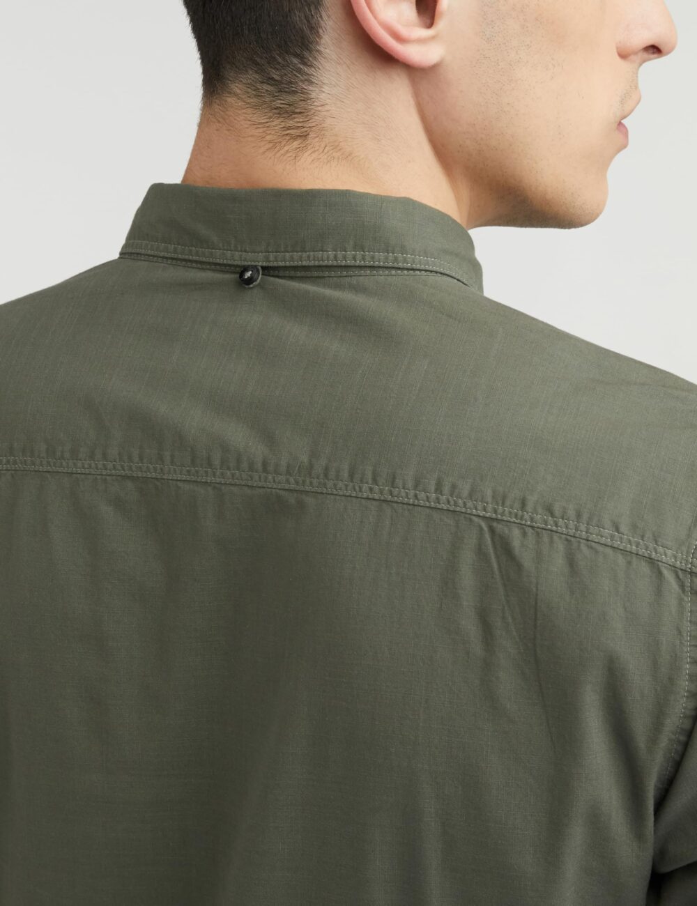 Allen Solly Men's Cotton Solid Slim Fit Shirt (ASSFWMOFG80292_Olive 40) - Image 2