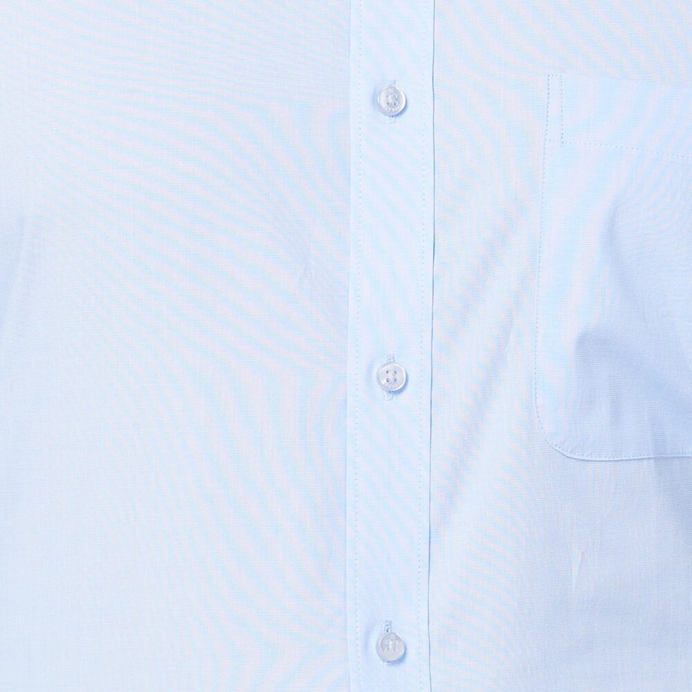 Raymond Men's Slim Fit Pure Cotton Structure Pattern Semi Cutaway Collar Full Sleeve Formal Shirt (Size: 39)-RMSX12860-B2 Light Blue - Image 2