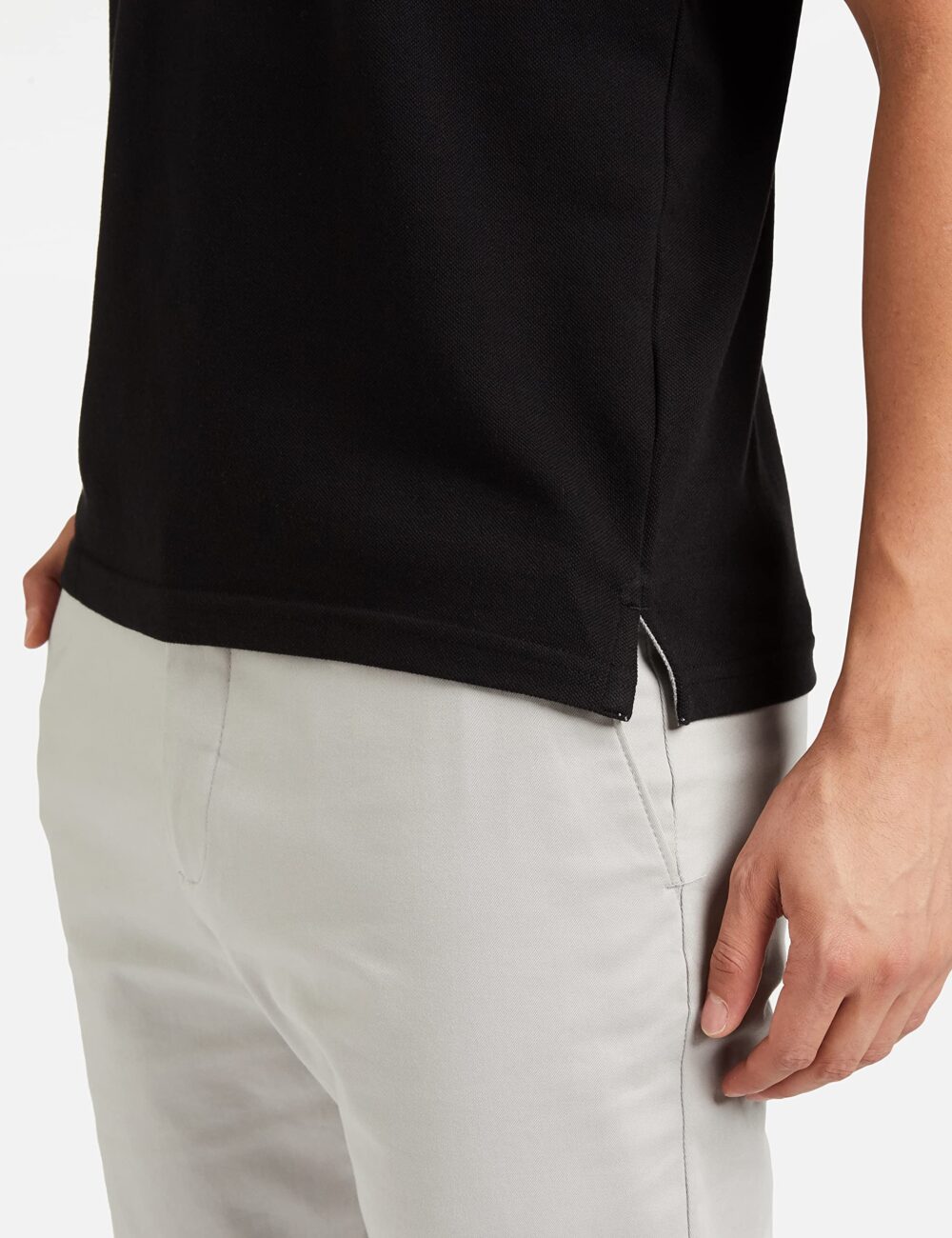 Allen Solly Men's Plain Regular Fit Cotton Polo (AMKP317G04249_Jet Black_Medium) - Image 4