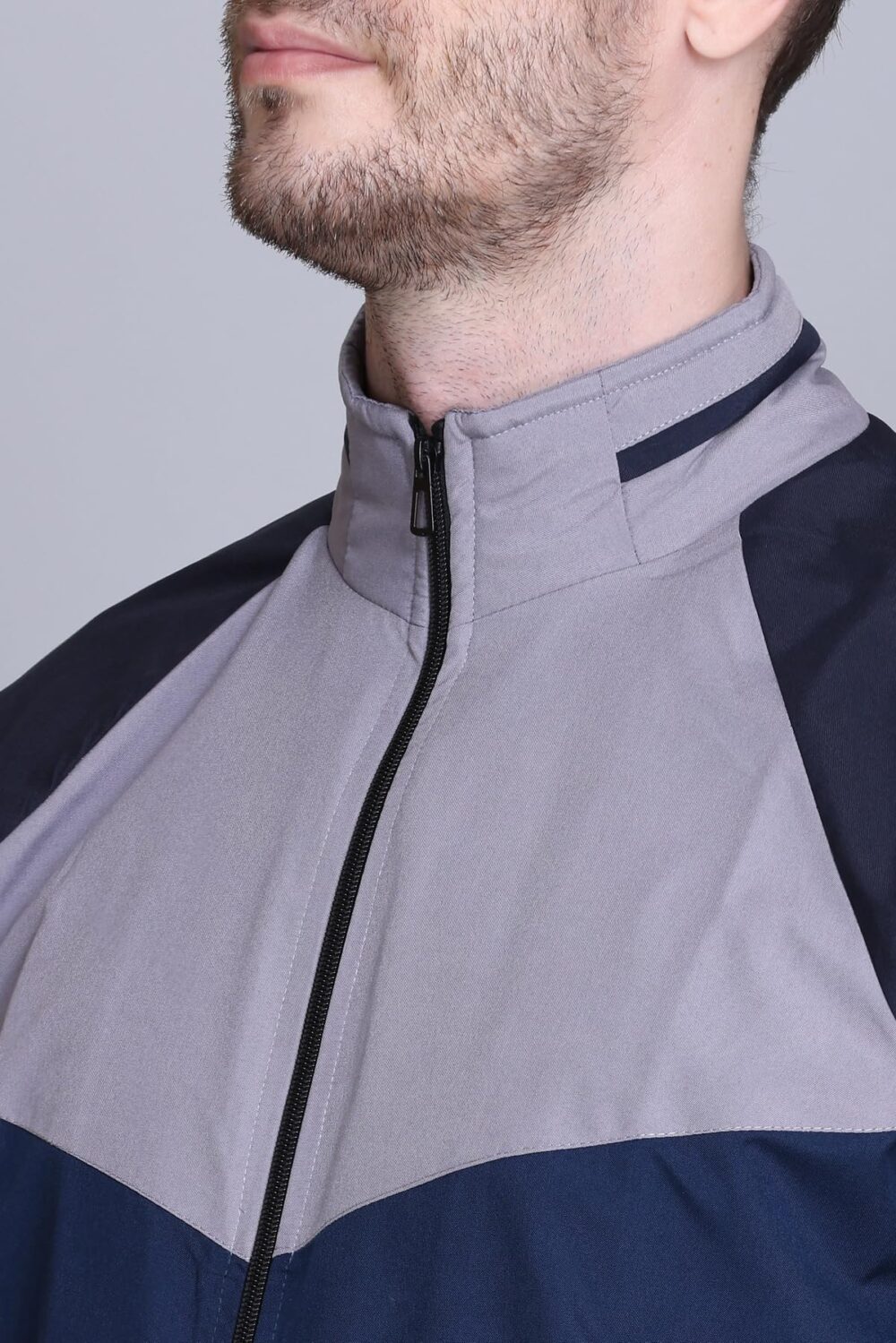 eWools Men's Nylon Windcheater Jacket For Winter Wear (wind1-Air-Force, Large) - Image 3