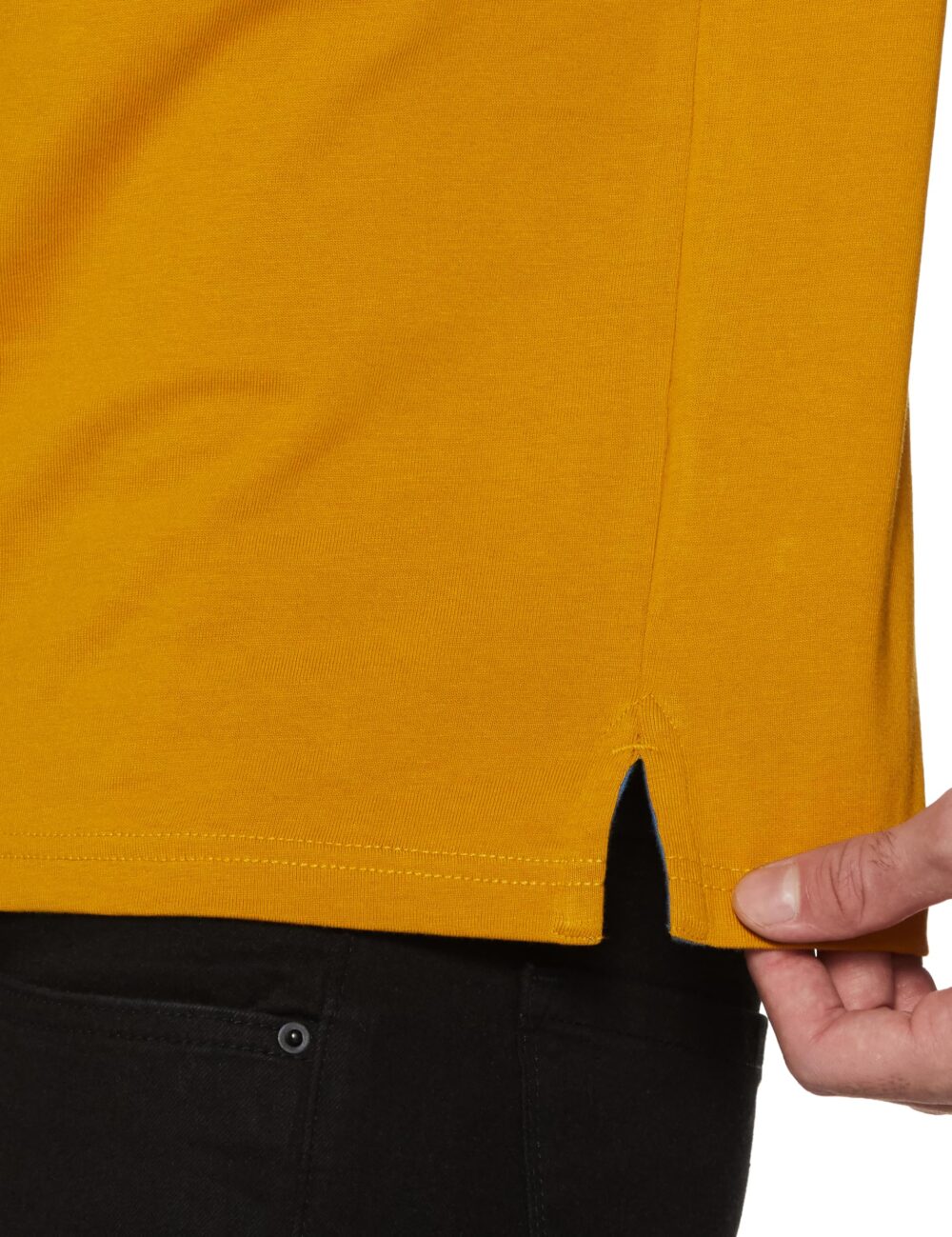 Pepe Jeans Men's Regular Fit T-Shirt (PM542088_Mustard Brown - Image 2
