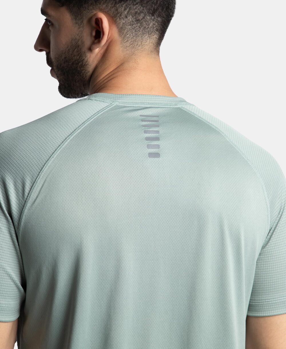 Jockey MV16 Mens Lightweight Microfiber Solid Round Neck Half Sleeve T-Shirt with Breathable Mesh_Iceberg Green_L - Image 3