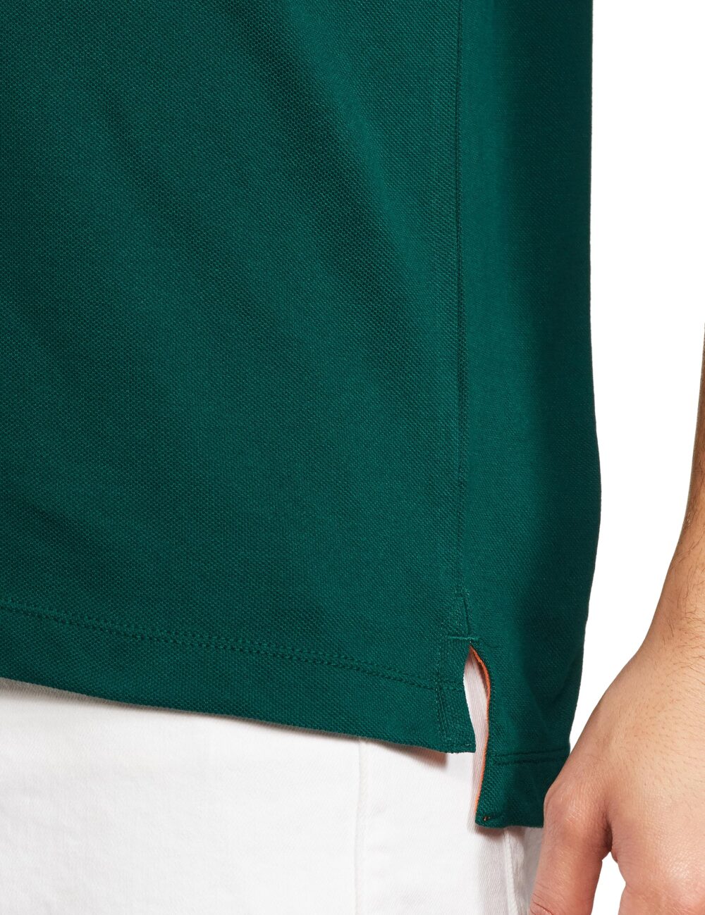 U.S. POLO ASSN. Men's Tipped Collar Pure Cotton Slim Fit Polo Shirt (USTSHS1536_Green_Green_XL) - Image 2
