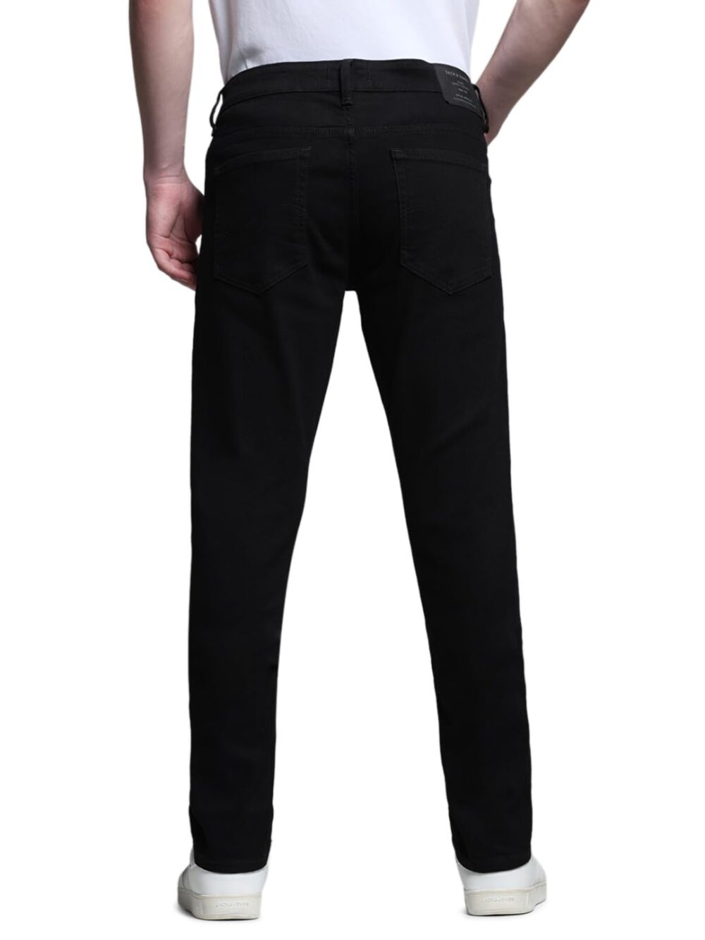 JACK & JONES Men's Slim Fit Low Rise Black Jeans - Image 6