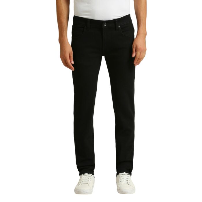 Pepe Jeans Men's Slim Mid Rise Jeans (PM207715S913_Jet Black, 36