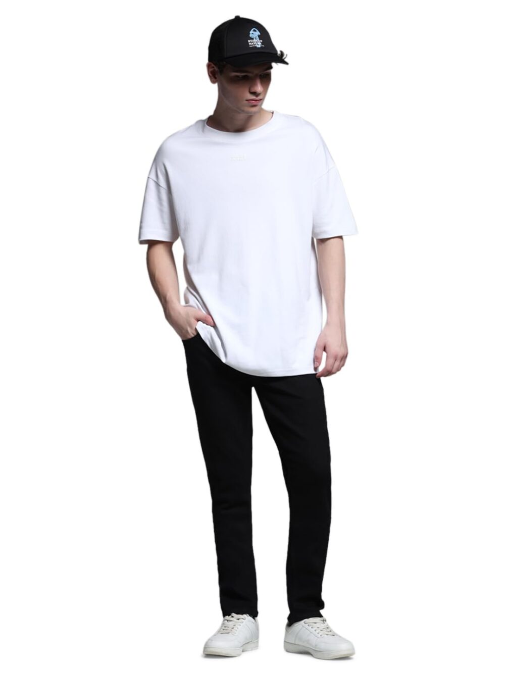 JACK & JONES Men's Slim Fit Low Rise Black Jeans - Image 3
