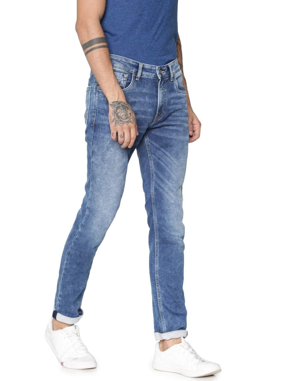 JACK & JONES Men's Skinny Jeans (209464001_Medium Blue Denim_30W x 30L) - Image 6