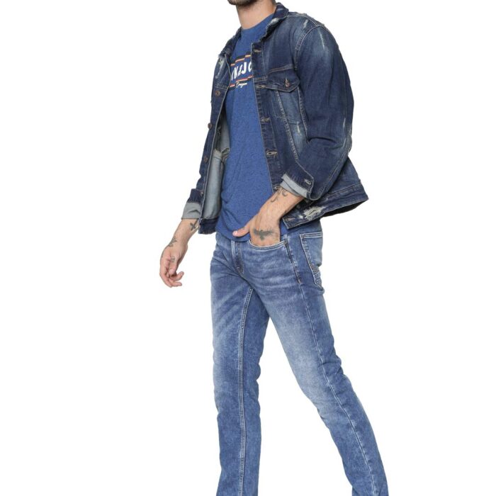 JACK & JONES Men's Skinny Jeans (209464001_Medium Blue Denim_30W x 30L)