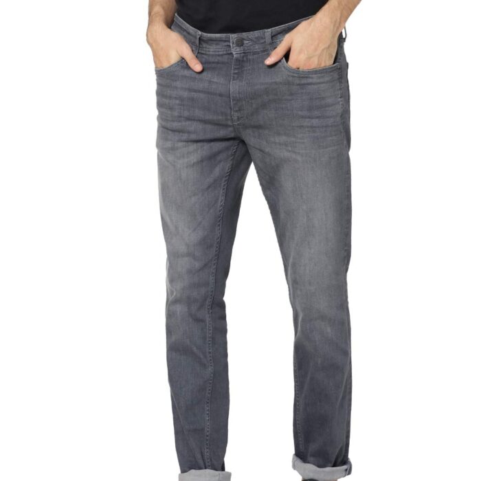JACK & JONES Regular Fit Jeans(162027601_Medium Grey Denim_38/34)