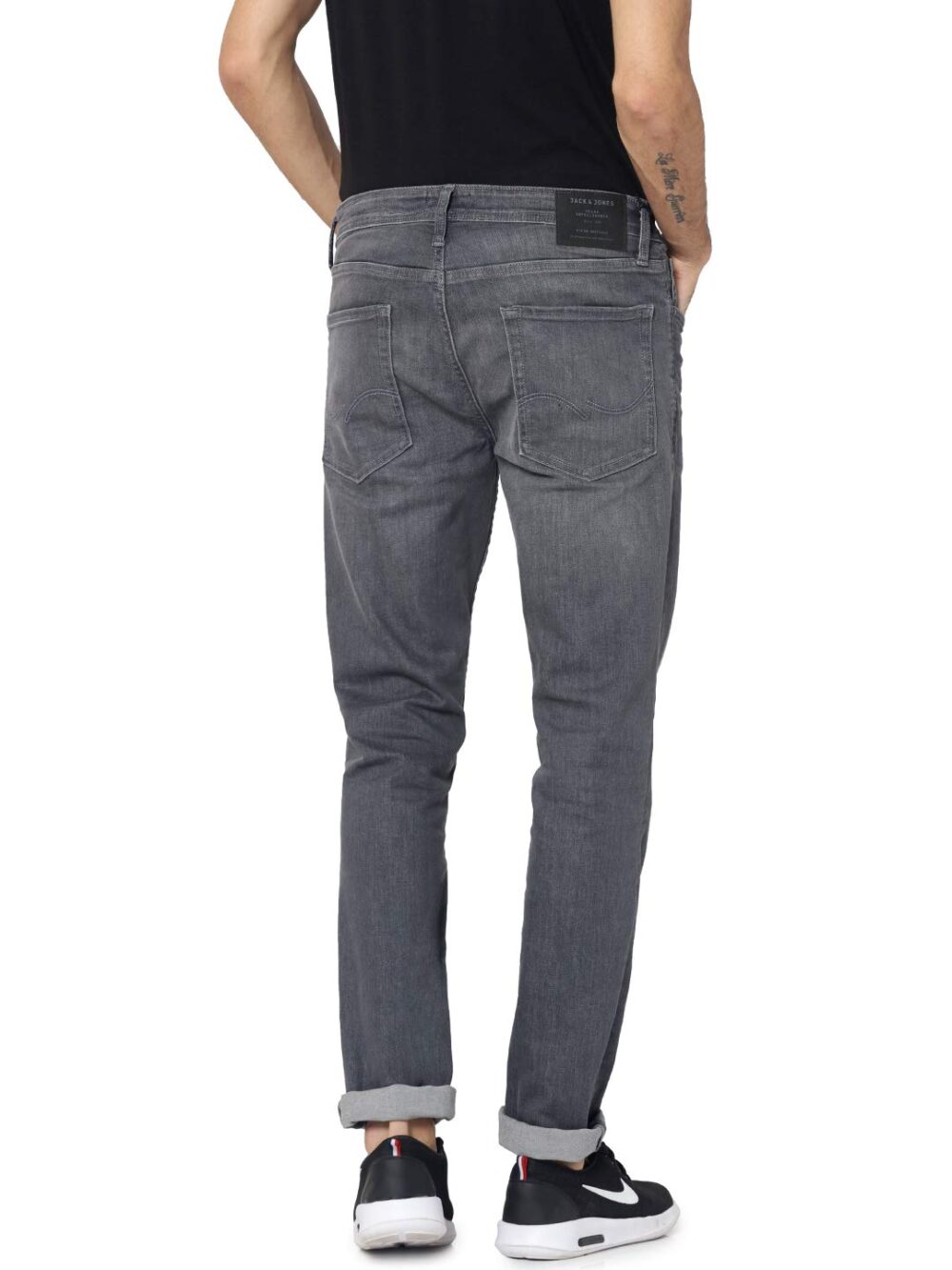 JACK & JONES Regular Fit Jeans(162027601_Medium Grey Denim_38/34) - Image 3