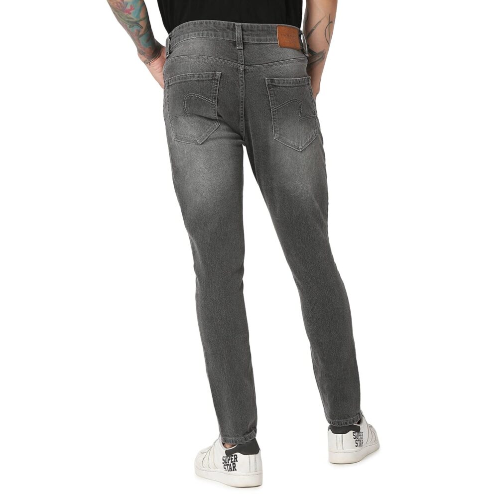 Spykar Men's Slim Jeans (ECKN-01BB-056_Grey_30), Mid Rise - Image 6