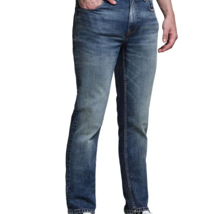 JACK & JONES Men's Slim Fit Low Rise Blue Jeans