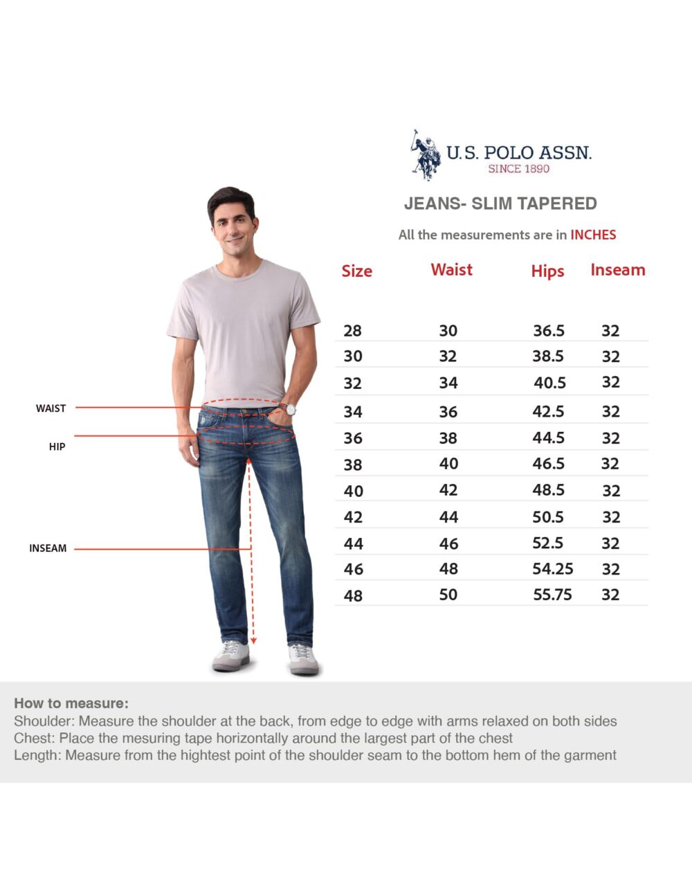 U.S. POLO ASSN. Men's Tapered Mid Rise Jeans (UDJENO1805_Black, 36 - Image 3