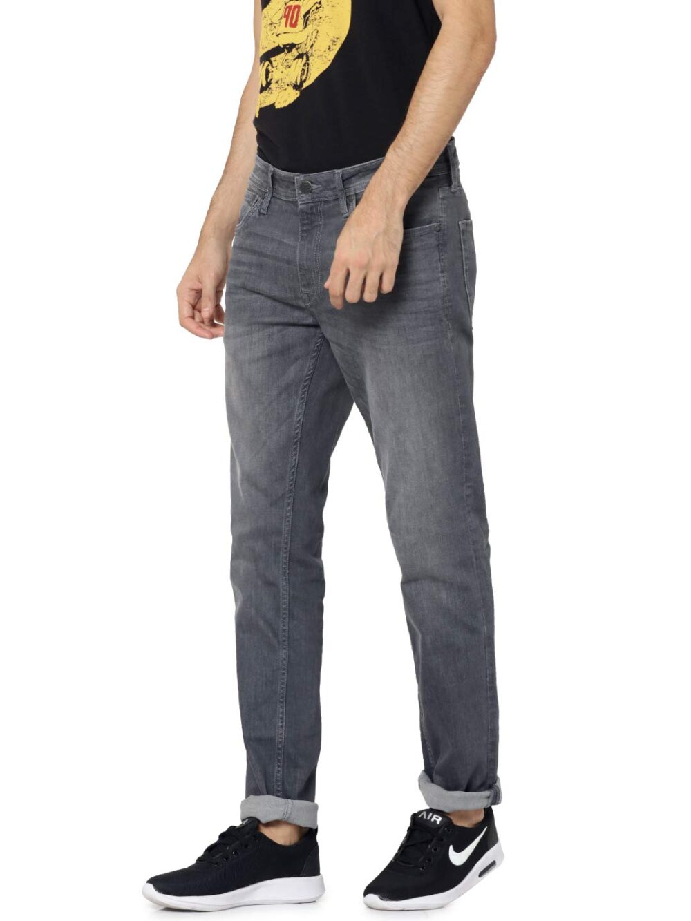 JACK & JONES Regular Fit Jeans(162027601_Medium Grey Denim_38/34) - Image 5