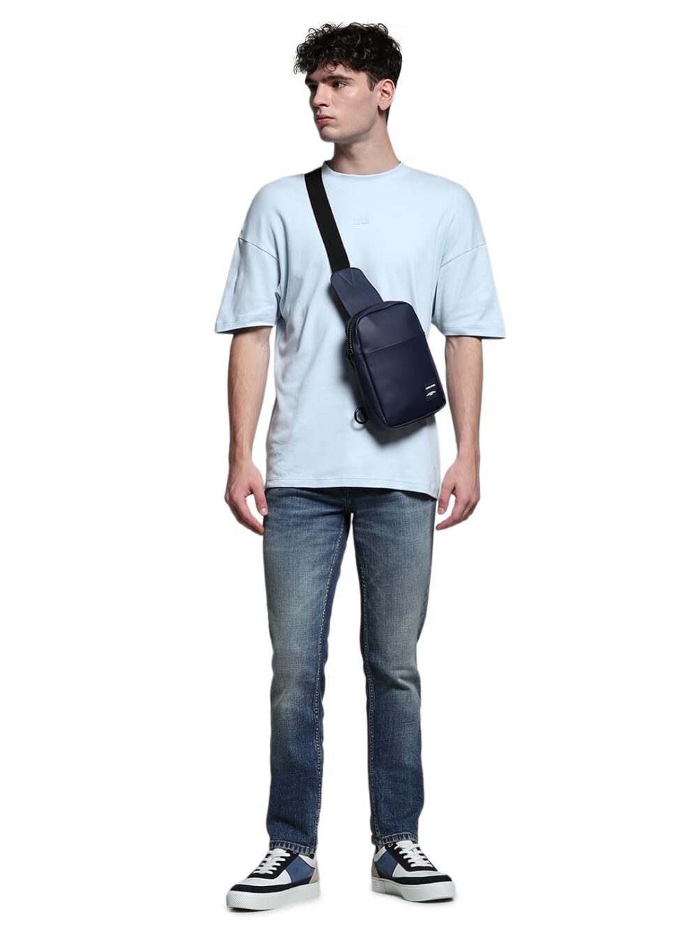 JACK & JONES Men's Slim Fit Low Rise Blue Jeans - Image 2