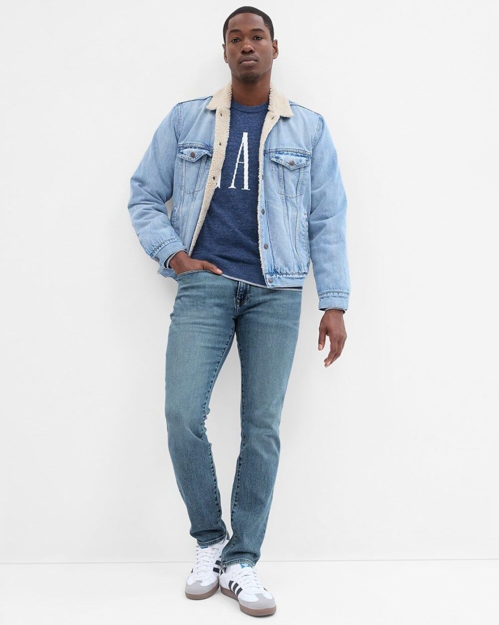 GAP Men's Skinny Jeans (442295923_MediumBlue_Medium Blue - Image 3