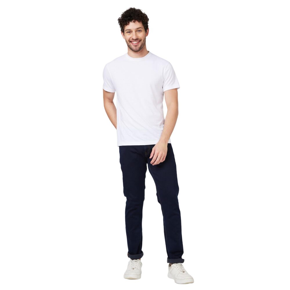 Spykar Mid Rise Regular Fit Narrow Length Blue Jeans for Men (Size: 44)-MDRO2BC018-Raw Blue - Image 6