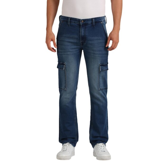 Pepe Jeans Men's Straight Jeans (PM207937Q031_Dark Used_Mid Indigo Blue