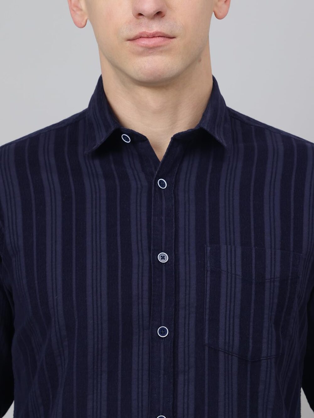 Richlook Men's Luxury Regular Fit Casual Shirt Navy - Image 2