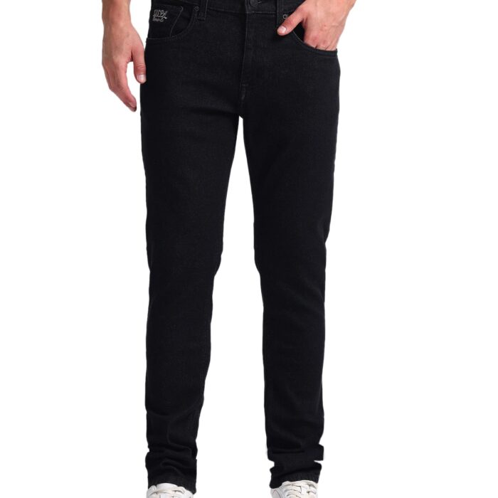 U.S. POLO ASSN. Men's Tapered Mid Rise Jeans (UDJENO1805_Black, 36