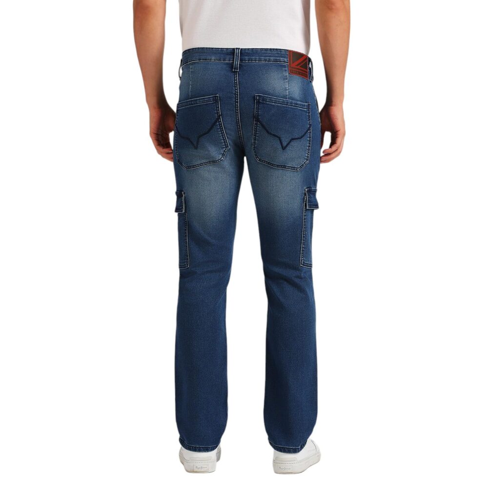 Pepe Jeans Men's Straight Jeans (PM207937Q031_Dark Used_Mid Indigo Blue - Image 6