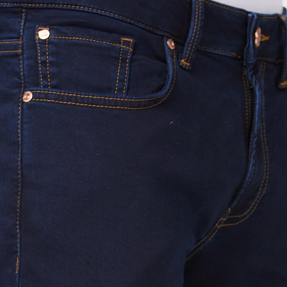Spykar Mid Rise Regular Fit Narrow Length Blue Jeans for Men (Size: 44)-MDRO2BC018-Raw Blue - Image 3