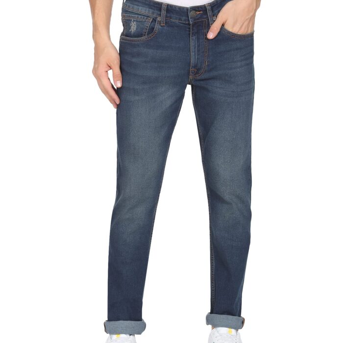 U.S. POLO ASSN. Men's Slim Jeans (UDJENO1009_Blue