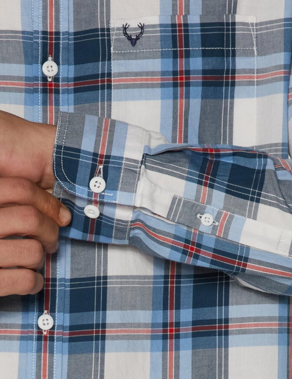 Allen Solly Men's Regular Fit Shirt (ALSFACUFL10624_Multicoloured - Image 2