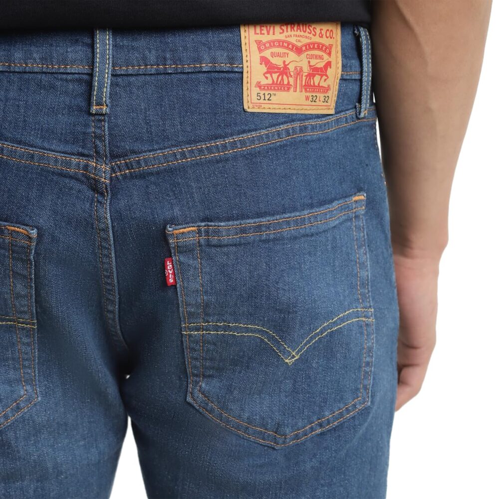Levi's Men's 512 Slim Tapered Fit Mid-Rise Light Fade Stretchable Jeans Blue - Image 3