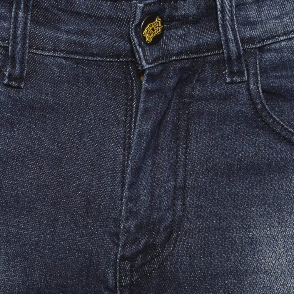 Campus Sutra Men's Denim Pants(SS22AZ_JN_Knees_M_PLN_LBU_36) Blue - Image 3