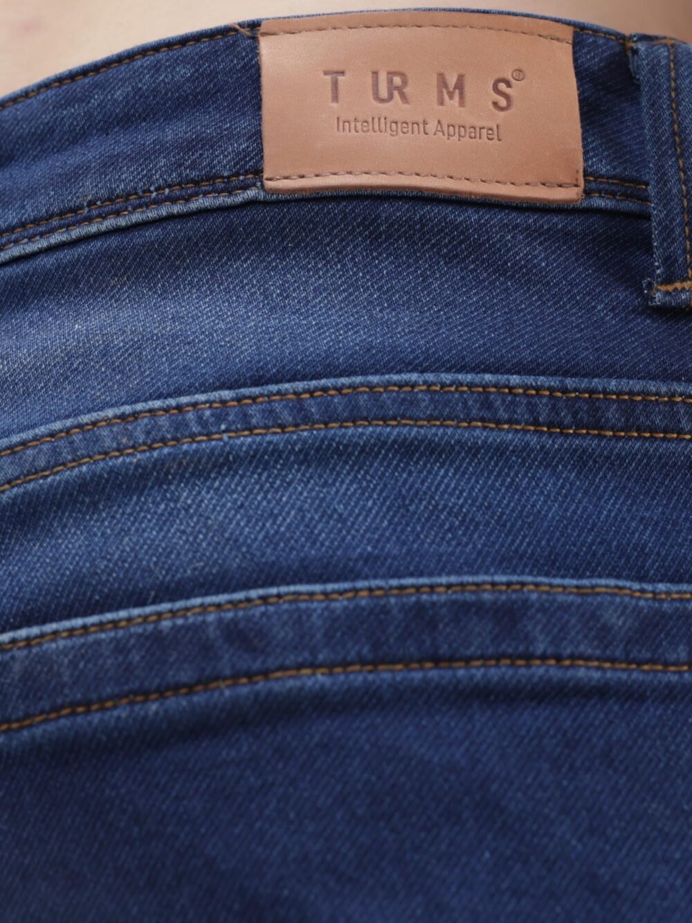 TURMS Men's Blue Solid Mid Rise Stretchable Adventure Comfort Denim Pant Cotton Rich Jeans 30 Days No Wash Tailored Fit Casual Wear, Anti Stain Anti Odor Breathable (Available in Plus Sizes) - Image 3