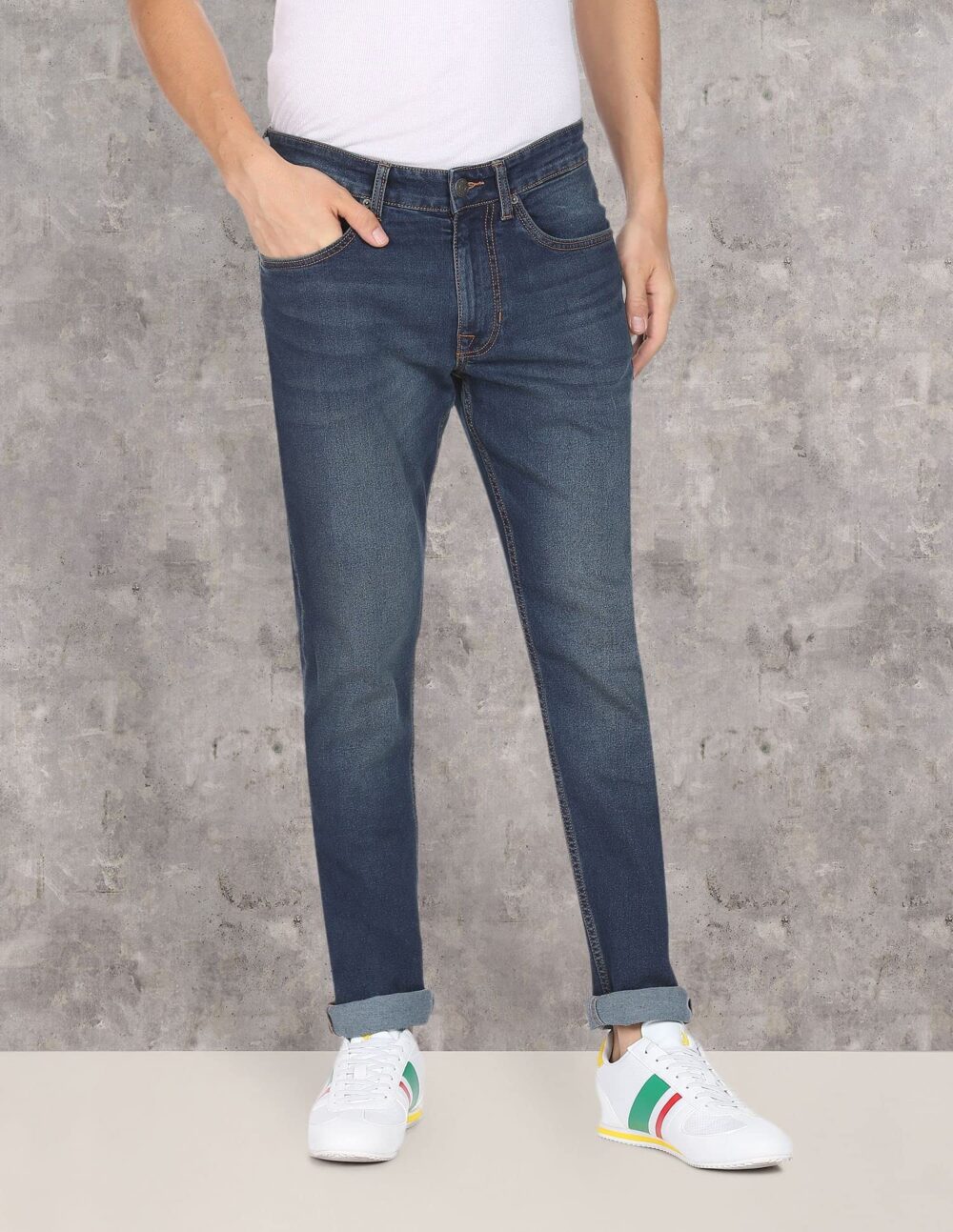 U.S. POLO ASSN. Men's Slim Jeans (UDJENO1009_Blue - Image 8