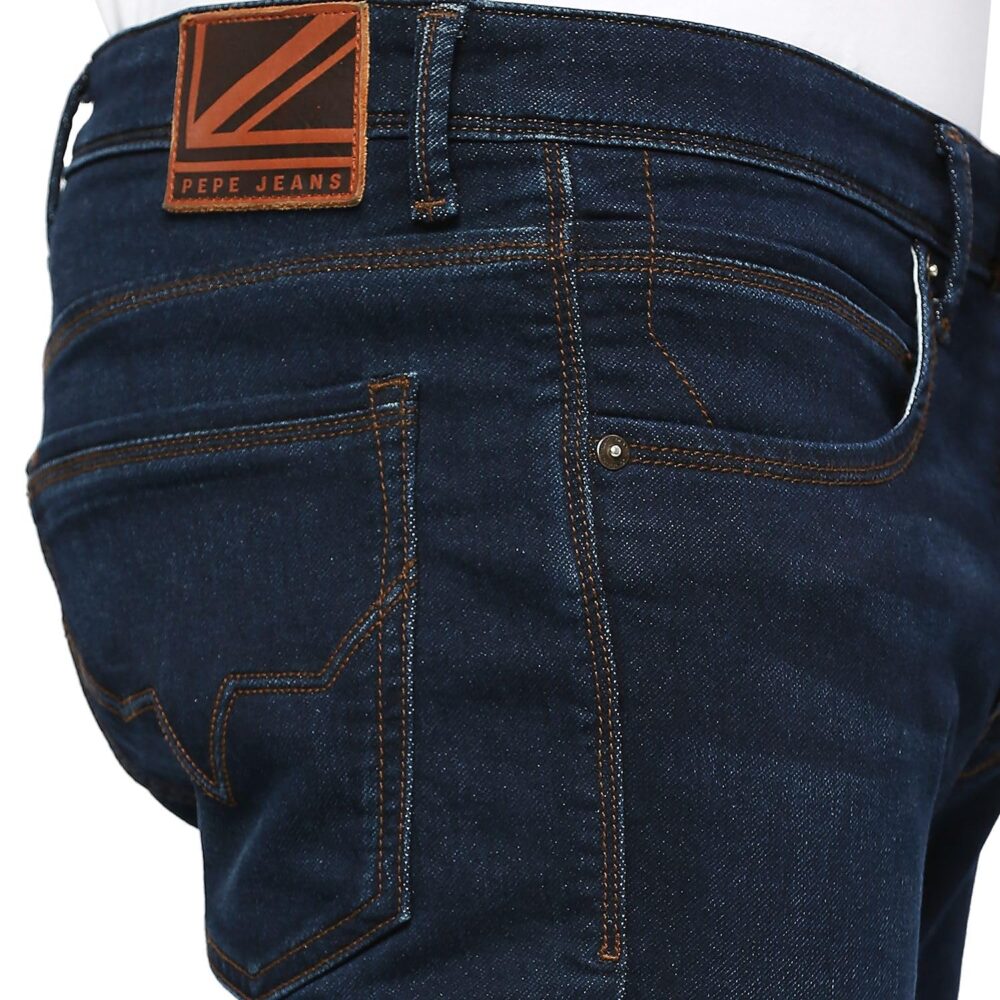 Pepe Jeans Men's Mid Rise Slim Fit Jeans, Blue, 38 - Image 2