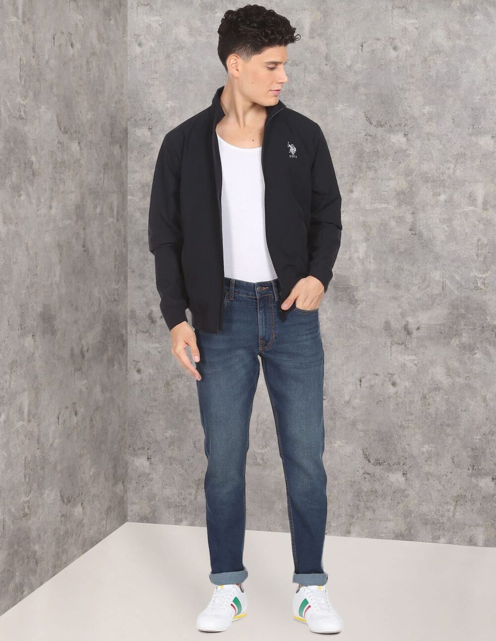U.S. POLO ASSN. Men's Slim Jeans (UDJENO1009_Blue - Image 6