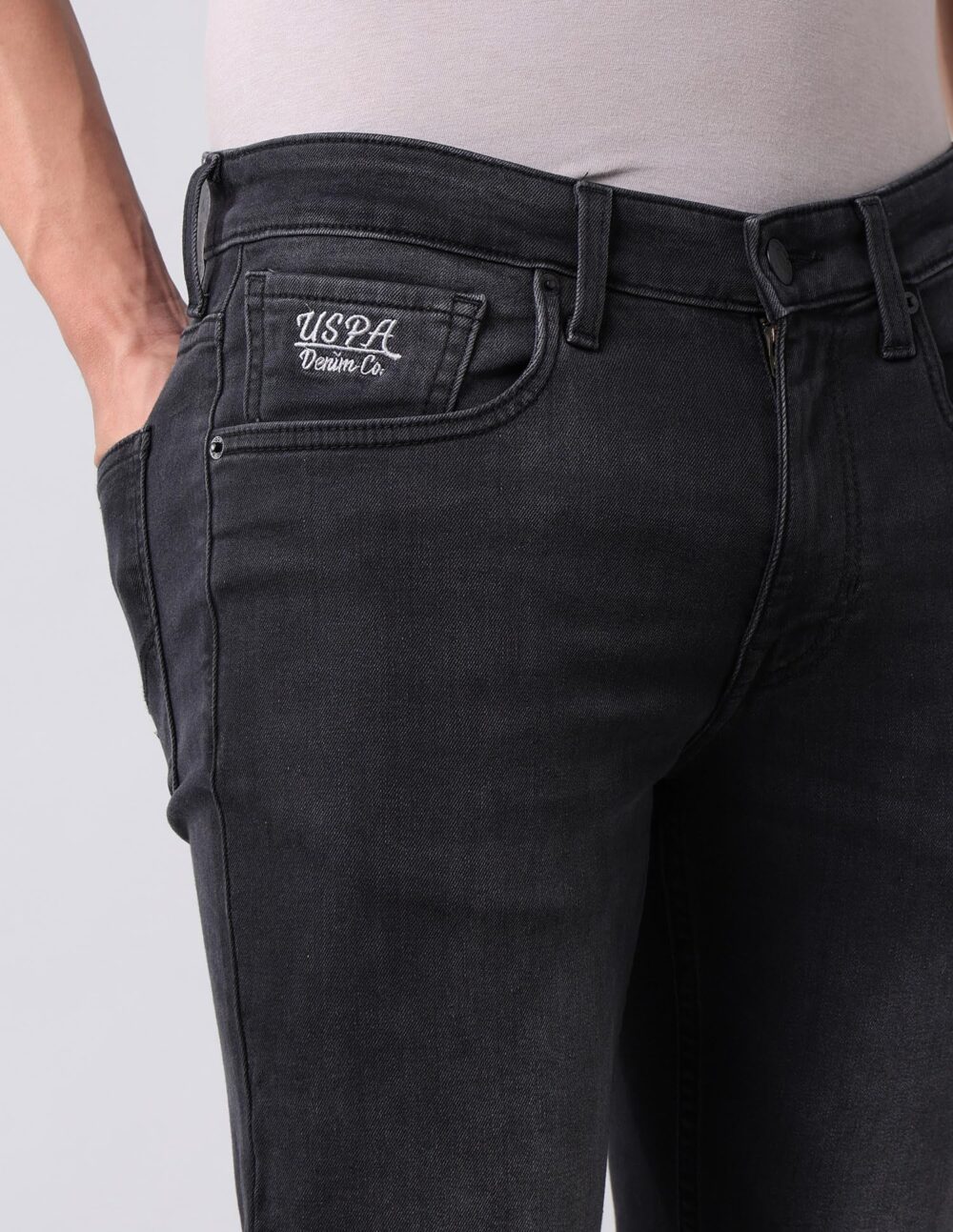 U.S. Polo Assn. Denim Co. Men's Brandon Slim Tapered Fit Black Jeans - Image 2