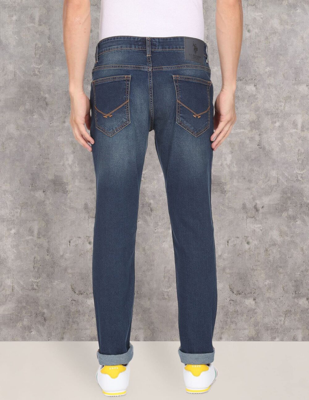 U.S. POLO ASSN. Men's Slim Jeans (UDJENO1009_Blue - Image 4