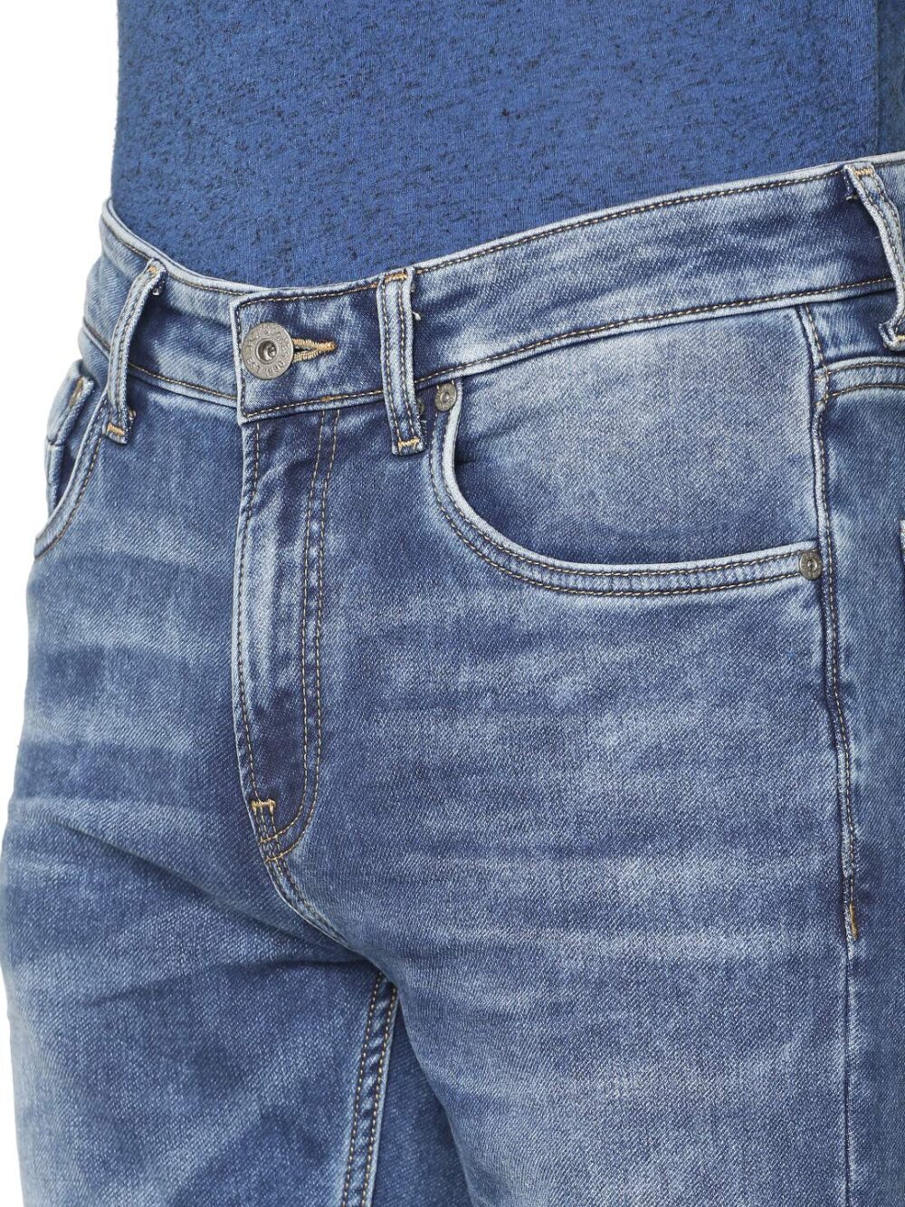 JACK & JONES Men's Skinny Jeans (209464001_Medium Blue Denim_30W x 30L) - Image 4